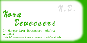 nora devecseri business card